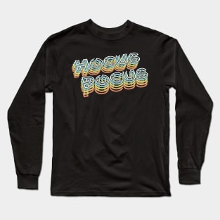 Hocus Pocus Retro Typography Faded Style Long Sleeve T-Shirt